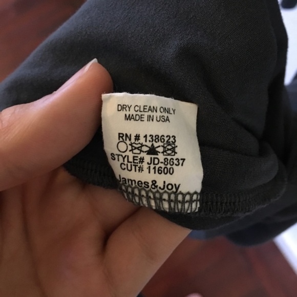 James & Joy slate blue v-neck tunic size large - Picture 5 of 7